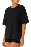 Reichstadt Damen Oversized Kurzarmshirt 24RSW058 Black XXL