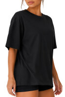 Reichstadt Damen Oversized Kurzarmshirt 24RSW058 Black XXL