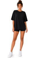 Reichstadt Damen Oversized Kurzarmshirt 24RSW058 Black XXL
