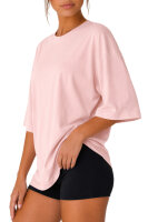 Reichstadt Damen Oversized Kurzarmshirt 24RSW058 Pink L