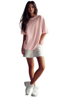 Oversized T-Shirt  Logoschriftzug 24RSW058 Pink XL