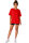 Reichstadt Damen Oversized Kurzarmshirt 24RSW058 Red L