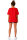 Reichstadt Damen Oversized Kurzarmshirt 24RSW058 Red L