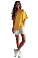 Oversized T-Shirt  Logoschriftzug 24RSW058 Yellow L