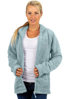 Reichstadt Damen Regular Fit Flauschige Jacke Kuschelig 22RSW002 Mint XXL
