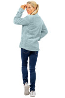 Kuschelige Damen Fleecejacke 22RSW002 Mint Grey 4XL