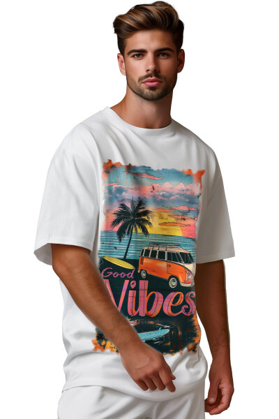 Oversized T-Shirt   24RS057 Surfside Vibes S