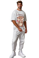 Reichstadt Herren Oversized Print T-Shirt 24RS057 Otterly Birthday S