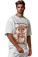 Reichstadt Herren Oversized T-Shirt 24RS057 Otterly Birthday XL