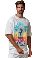 Herren Oversized Print T-Shirt 24RS057 Tropical Vibes S