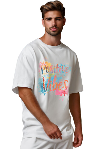 Oversized T-Shirt   24RS057 Vibrant Positivity XXL