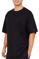 Relaxed Fit T-Shirt Herren Rundhalsausschnitt 24RS058 Black L