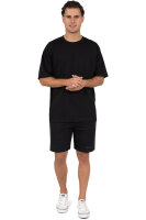 Relaxed Fit T-Shirt Herren Rundhalsausschnitt 24RS058 Black XXL