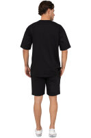 Relaxed Fit T-Shirt Herren Rundhalsausschnitt 24RS058 Black XXL