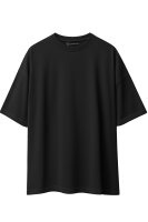 Relaxed Fit T-Shirt Herren Rundhalsausschnitt 24RS058 Black XXL