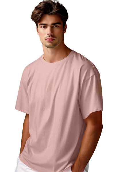 Herren Oversized T-Shirt 24RS058 Pink S