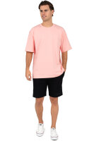 Relaxed Fit T-Shirt Herren Rundhalsausschnitt 24RS058 Pink L