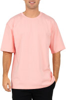 Relaxed Fit T-Shirt Herren Rundhalsausschnitt 24RS058 Pink XXL