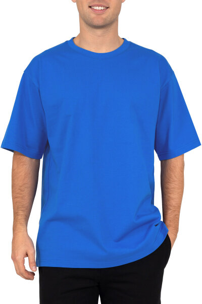Relaxed Fit T-Shirt Herren Rundhalsausschnitt 24RS058 Blue M