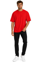 Reichstadt Herren Relaxed Fit Kurzarmshirt 24RS058 Red XXL