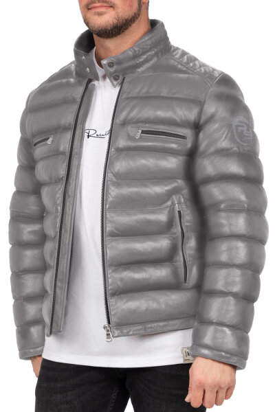 Reichstadt Herren Regular Fit Jacke Echtleder 19RS016 Grey XS