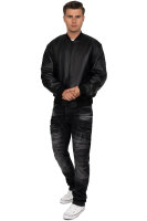 Reichstadt Herren Regular Fit Echtleder Lederjacke  24RS052 Black 3XL