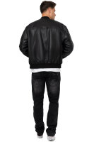 Reichstadt Herren Regular Fit Echtleder Lederjacke  24RS052 Black 3XL