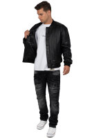 Reichstadt Herren Regular Fit Echtleder Lederjacke  24RS052 Black 3XL