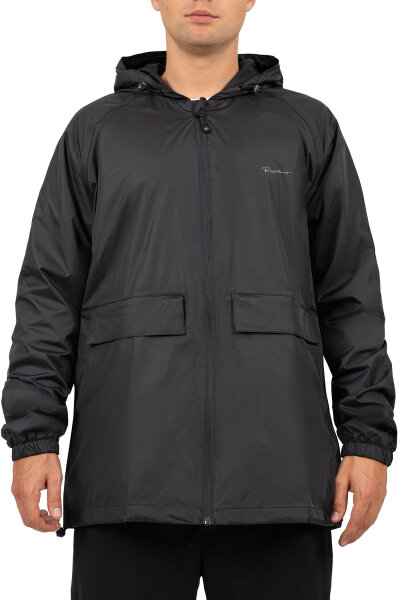 Relaxed Fit Allwetter Windbreaker Herren Ohne Waschung  24RS053 Black XL