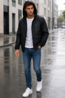 Reichstadt Herren Relaxed Fit &Uuml;bergangsjacke Windbreaker  24RS053 Black XL