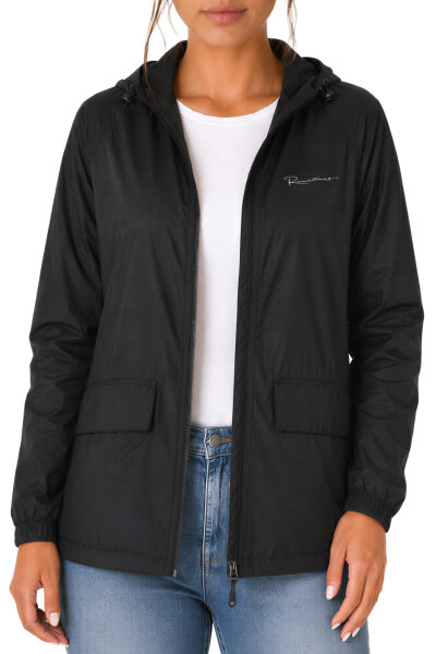 Reichstadt Damen Relaxed Fit Übergangsjacke Windbreaker  24RSW054 Black XXL