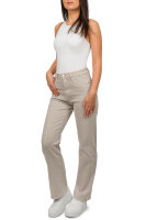 Weit Jeans Damen Nieten 25RSW062 Beige S