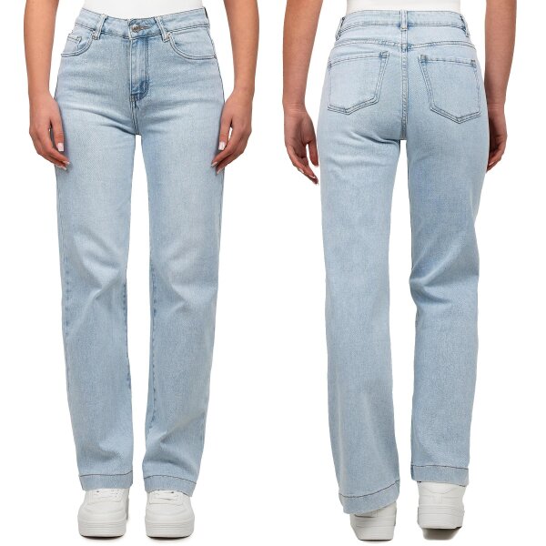 Reichstadt Wide Leg Damen Jeans 25RSW063 Hellblau XL