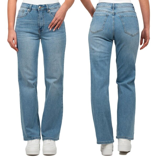 Reichstadt Wide Leg Damen Jeans 25RSW063 Blau M