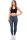 Reichstadt Damen Skinny Fit Hose High Waist 25RSW066