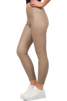 Reichstadt Damen Skinny Fit Hose High Waist 25RSW066 Taupe L/XL