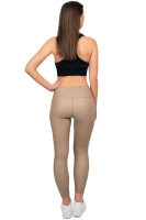 Reichstadt Damen Skinny Fit Hose High Waist 25RSW066 Taupe L/XL