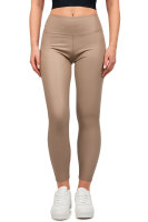 Skinny Fit Hose Damen High Waist 25RSW066 Taupe L/XL