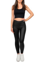 Skinny Fit Hose Damen High Waist 25RSW066 Black L/XL