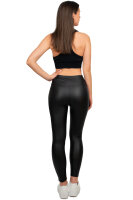 Skinny Fit Hose Damen High Waist 25RSW066 Black L/XL