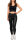 Skinny Fit Hose Damen High Waist 25RSW066 Black L/XL