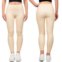 Skinny Fit Hose Damen High Waist 25RSW066 Light Beige S/M