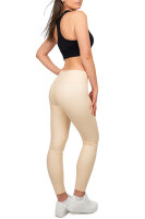 Skinny Fit Hose Damen High Waist 25RSW066 Light Beige S/M