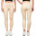 Skinny Fit Hose Damen High Waist 25RSW066 Light Beige S/M