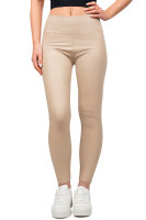 Reichstadt Damen Skinny Fit Hose High Waist 25RSW066 Beige S/M