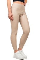 Reichstadt Damen Skinny Fit Hose High Waist 25RSW066 Beige S/M