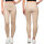 Skinny Fit Hose Damen High Waist 25RSW066 Beige S/M