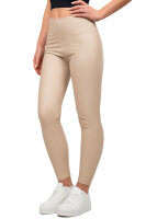 Skinny Fit Hose Damen High Waist 25RSW066 Beige L/XL