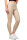 Skinny Fit Hose Damen High Waist 25RSW066 Beige L/XL
