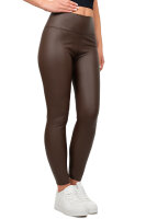 Reichstadt Damen Skinny Fit Hose High Waist 25RSW066 Dark Brown S/M